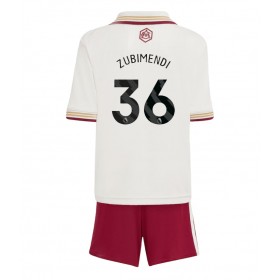 Dětské fotbalový komplet Arsenal Martin Zubimendi #36 Tretí košile 2025-26 Krátkým Rukávem
